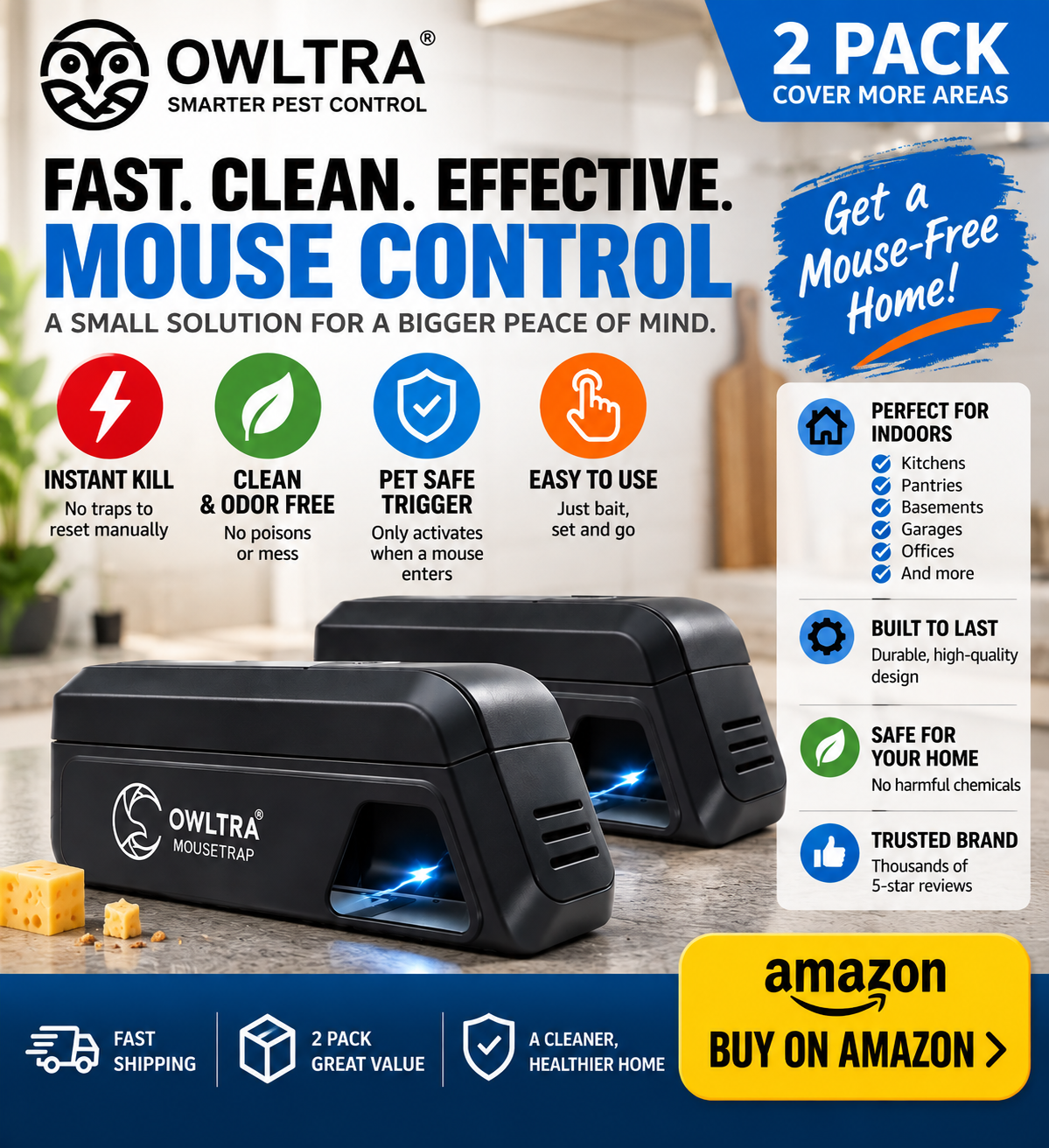 Best electric instant mill mouse trap